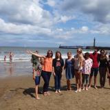 At the beach in Whitby