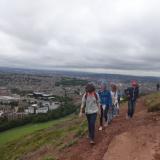 On the way to the top of the Arthur’s seat